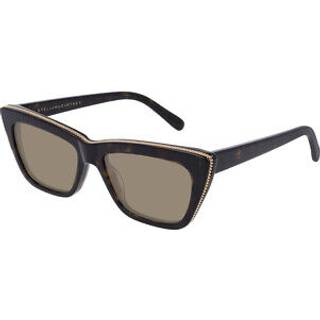 Stella McCartney Kvinde SC0188S 006 Outlet solbriller Acetat Havana Grøn Firkantet Normal