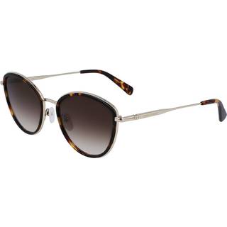 LONGCHAMP Kvinde LO170S 743 Solbriller Metal Guld Brun Cat Eye Normal Normal