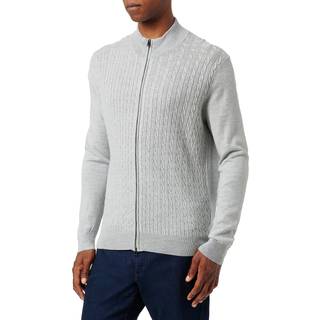 HACKETT Herren Cardigan grau unifarben
