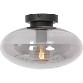 Reflexion loftlampe, Ø 30 cm, glas, sort/røggrå