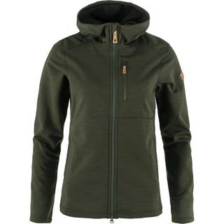 Fjällräven - Keb Fleece Hoodie W Fleecetrøje Grøn dame S Ribejagtogfikseri.dk