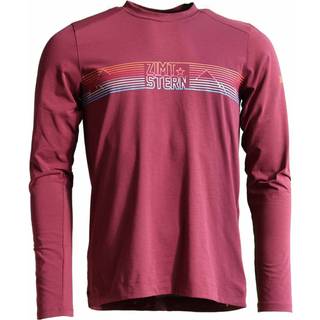 Zimtstern Trailflowz Shirt L/S Longsleeve Herrer størrelse S farve pink/rød