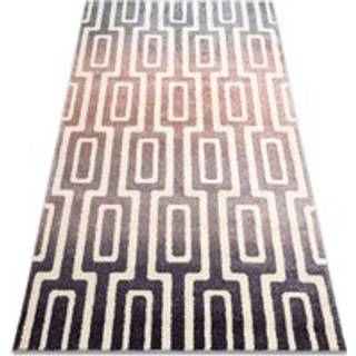 Tæppe KAKE 25809657 Labyrinth moderne lilla / lyserød / grå 80x150 cm
