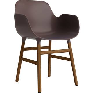 Normann Copenhagen Form Spisebordsstol Med Armlæn Brun/Valnød