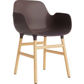 Normann Copenhagen Form Spisebordsstol Med Armlæn Brun/Eg