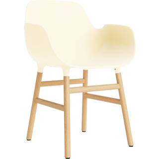 Normann Copenhagen Form Spisebordsstol Med Armlæn Crème/Eg