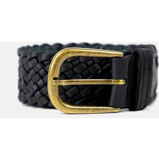 Re:Designed Harper flettet skindbælte (BLACK (901), 100 CM)