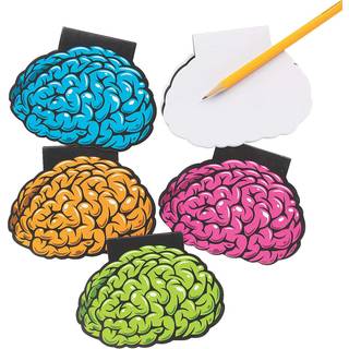 Sjov Express Brain Shaped Notepads - Papirvarer - 24 stykker