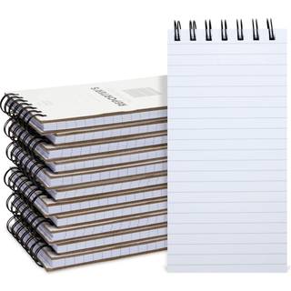12 pakkers journalister Notebook Spiral Note Pad til journalistdetektiv (70 ark/140 sider pr. Bog 4x8 in)
