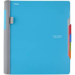 Fem-stjernet forh?nds spiral notebook 5 Subject College regerede papir 200 ark 11 x 8-1/2 inches teal (73152)