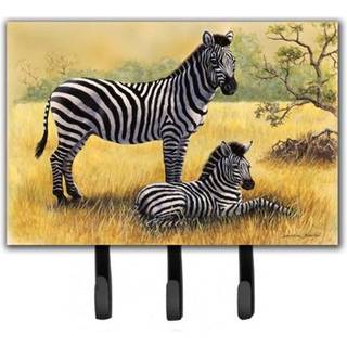 """" Caroline's Treasures Zebras af Daphne Baxter Leash eller Key Holder BDBA0308TH68 Triple """"