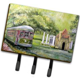 """" Caroline's Treasures MW1091th68 Streetcar Next Stop Audubon Park snor eller nøgleholder stor flerfarvet """"