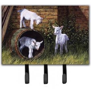 """" Caroline's Treasures Goats af Daphne Baxter Leash eller Key Holder BDBA0232TH68 Triple Multicolor """"