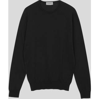 John Smedley Herren Pullover schwarz unifarben