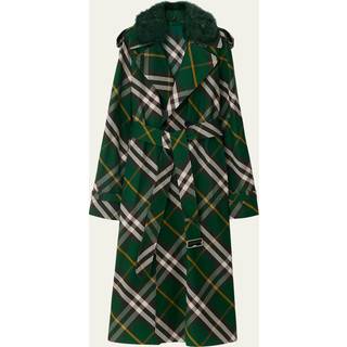 Checked Trench Coat - 6