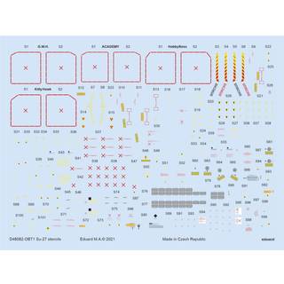 Su-27 stencils 1/48 for ACADEMY/KITTY HAWK/HOBBY BOSS/GWH