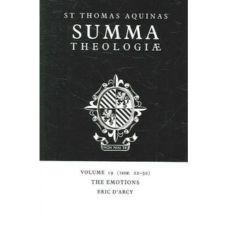 Summa Theologiae: Volume 19, The Emotions