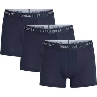 Urban Quest Herre Løbetights M - 3-pak, Åndbare & Antibakterielle, Blå