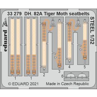 DH. 82A Tiger Moth seatbelts STEEL 1/32 for ICM
