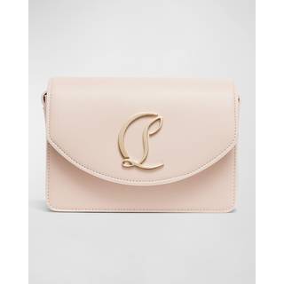 Christian Louboutin Loubi54 Small leather crossbody bag - beige - One Size