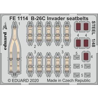 B-26C Invader seatbelts STEEL for ICM