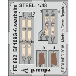 Bf 109G-6 seatbelts STEEL f.Tamiya