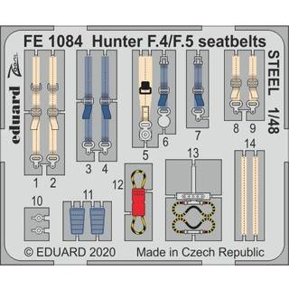 Hunter F.4/F.5 seatbelts STEEL for Airfix