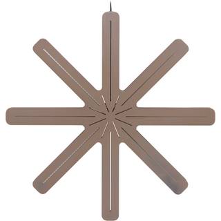 Säfsen julestjerne med lys stål Ø80cm pendel mocca.