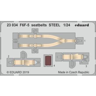 F6F-5 seatbelts STEEL for Airfix