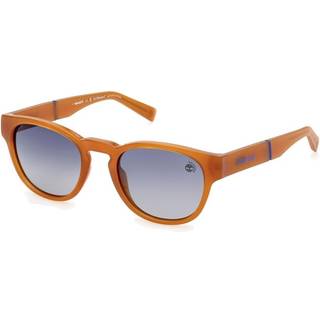 Timberland Mand TB9334 47D Solbriller Injiceret Brun Røg Rund Polariseret Skygge