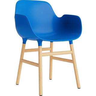 Normann Copenhagen Form Spisebordsstol Med Armlæn Blå/Eg
