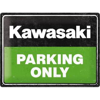Kawasaki Metalskilt Kawasaki "Parking Only" Mål (BxH): 40x30 cm