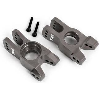 Traxxas - TRX9552A - Carriers, stub axle, 6061-T6 aluminum (dark titanium-anodized) (left and right)/ 3x18mm CS (with threadlock) (2)