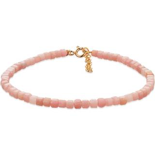 Scrouples Forgyldt Sølv Armbånd med Pink Opal 39032A,M