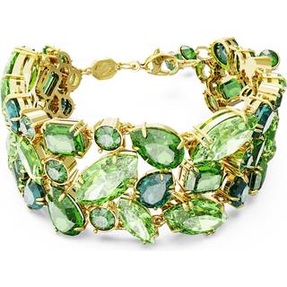 Gema Armband, Verschiedene Schliffe, Grün, Goldlegierungsschicht