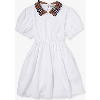 Burberry Kids Cotton piquÃ© polo dress - white - Y 8
