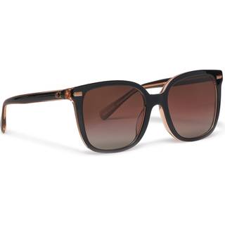 Coach HC8381U CL918 5781E2 54 Solbriller Kvinder Krystalklar - Black on Transparent Powder Brown - 54mm