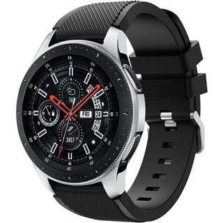 Samsung Galaxy Watch 46 mm Twill Texture Silicone Watchband - Sort