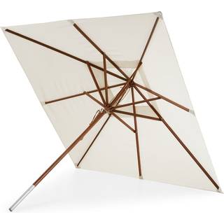 Skagerak messina parasol 270x270cm natur dug med meranti stok l268cm