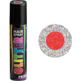 Fries Hår Spray Farve - Rød Glitter