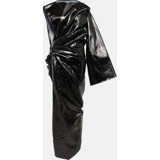 Rick Owens Asymmetrical denim gown - black - XS