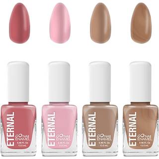 Evig n?gen neglelak s?t til kvinder (n?gen rose guld) - brunt neglelak s?t til piger | Varig og hurtig t?r fingerneglpolitkit til hjemmet DIY Man