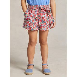 Polo Ralph Lauren Kids Belted floral cotton shorts - multicoloured - Y 4