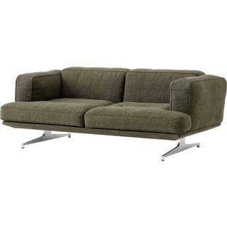 &Tradition Inland AV22 2-personers sofa Clay 0014/Poleret aluminium