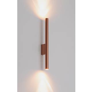 Væglampe Laser, kobberfarvet, metal, 40 cm høj, G9