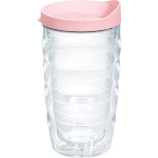 Tervis Clear & farverig l?g lavet i USA Double Walled Isoleret tumbler Travel Cup holder drikkevarer koldt og varmt 10 oz b?lget lyser?dt l?g