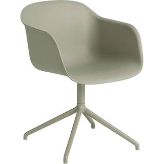Muuto Fiber Drejestol Dusty Green Armlæn