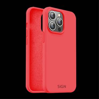 SiGN Liquid Silicone Cover til iPhone 15 Pro - Rød