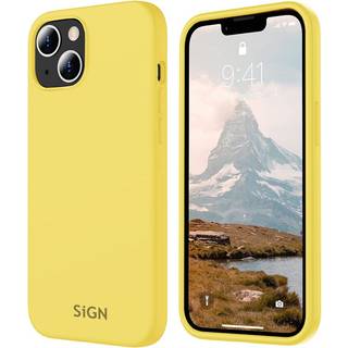SiGN Liquid Silicone Cover til iPhone 15 - Gul