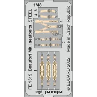 Beaufort Mk.I seatbelts STEEL for ICM